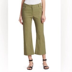 A.L.C. Teddy Pants cropped straight leg sage green size 0 EUC